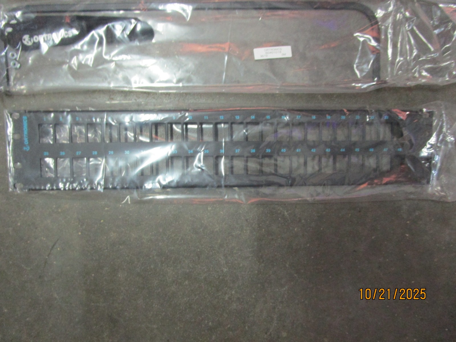 Ortronics OR-PHDPJU48 48 Port PJ Panel Kit Flat