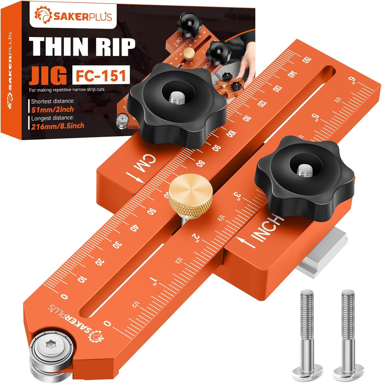 Thin Rip Jig Table Saw Jig Guide, Thin Rip Jig for Repetitive Narrow Thin Strip