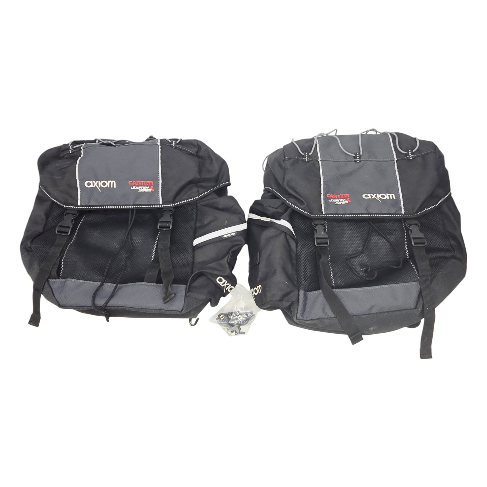 Axiom Cartier Journey Series Bike Rear Pannier Cycling Bag Black Set 2