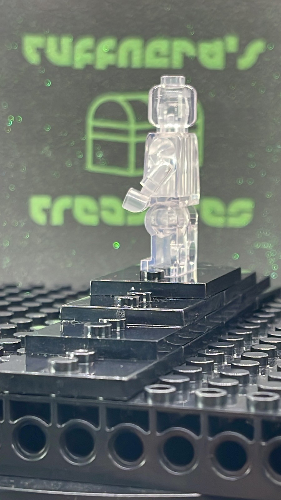 CUSTOM BLANK MOC TRANSPARENT CRYSTAL CLEAR MINIFIG