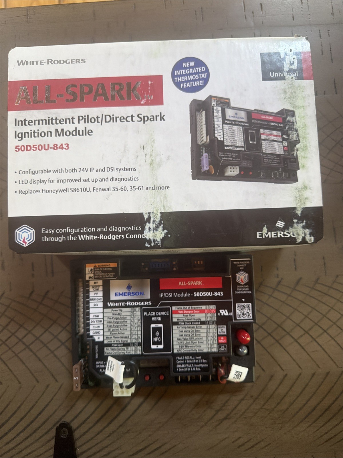 NEW Open Box White-Rodgers 50D50U-843 ALL-SPARK Universal Ignition Module IP/DSI