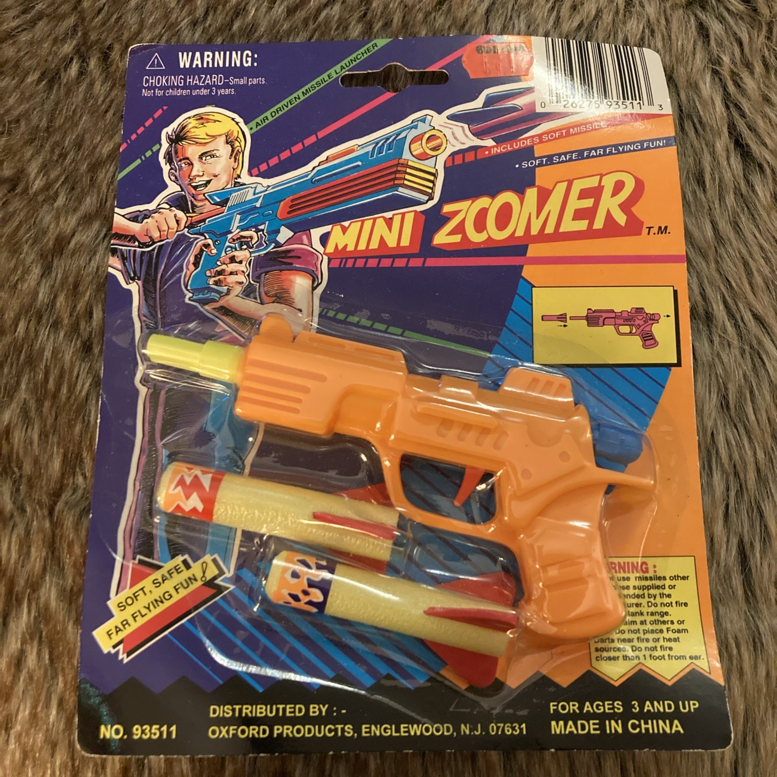 Vintage 1990s Mini Zoomer Dart Gun Hand Pistol NIP NOS EXCELLENT CONDITION