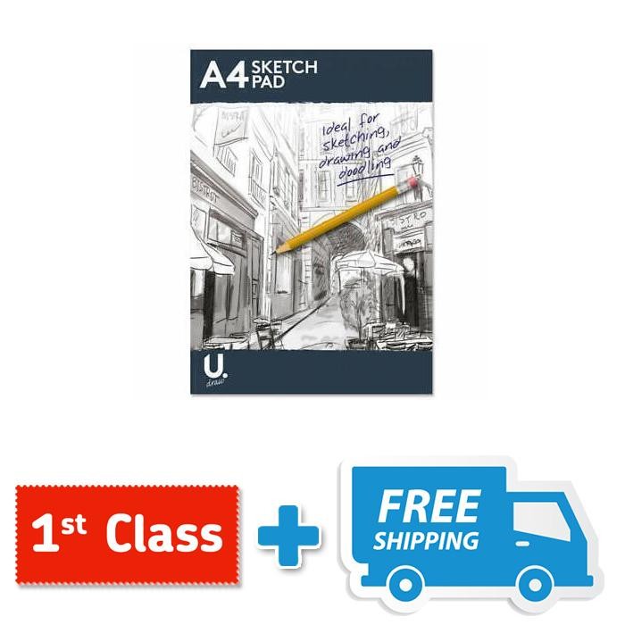 A4 Sketch Pad - White Paper Artist Craft Doodling Sketching Drawing Book UK
