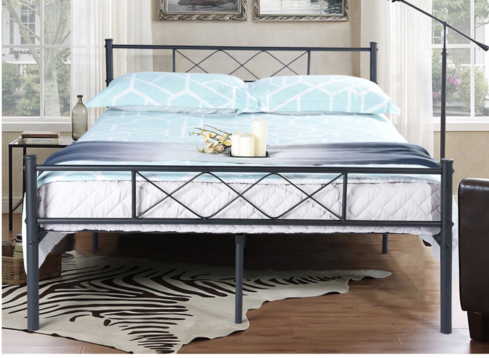 Elham Simlife Metal Platform Bed Frame