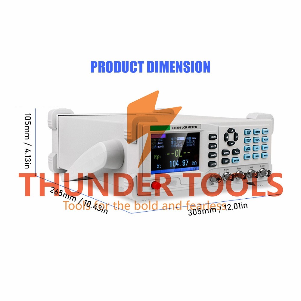 Thunder Tools Benchtop Digital LCR Meter 100Hz-10KHz High Precision