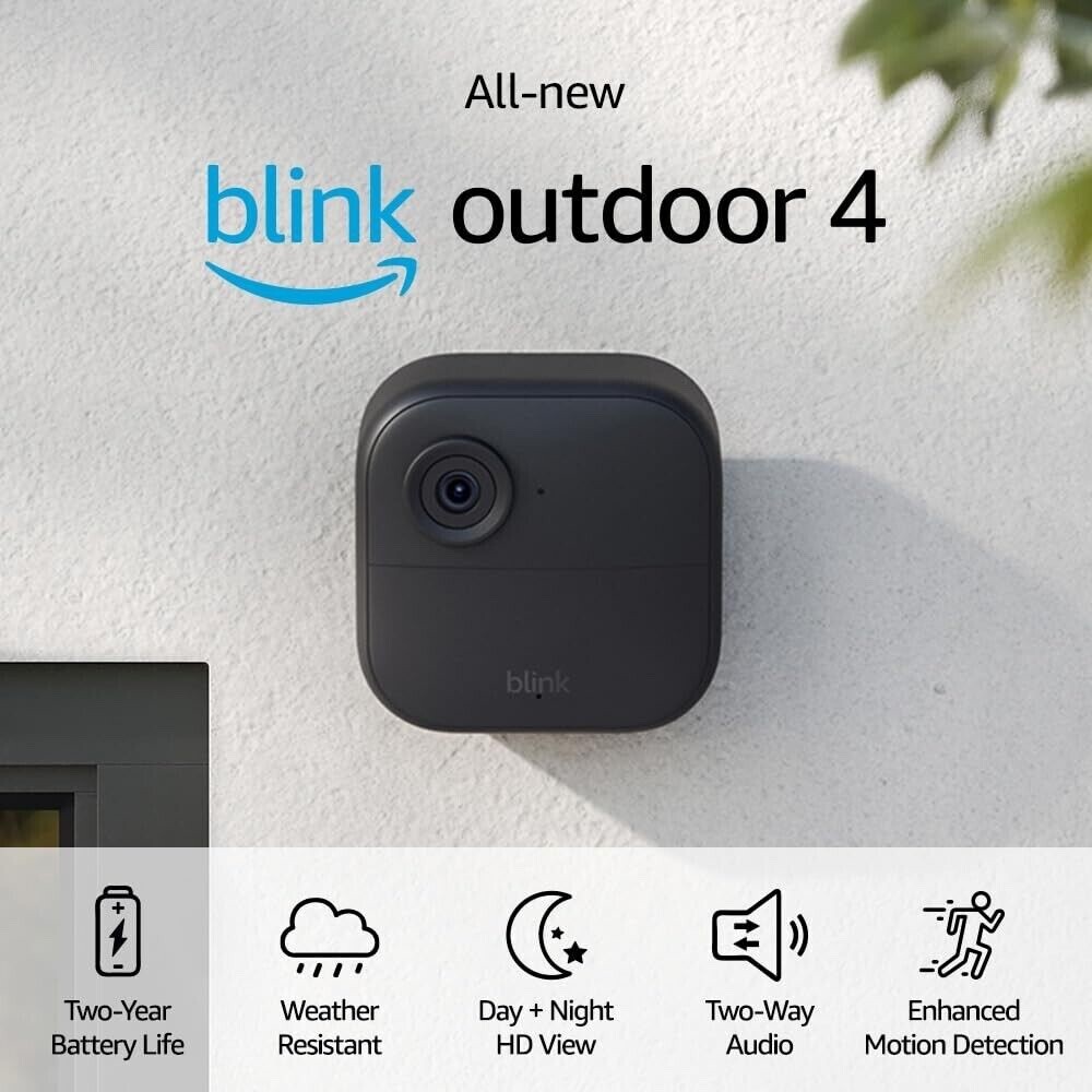5 PACK BLINK OUTDOOR 4th Gen WiFi SECURITY Add-on Camera - SYNC MODULE REQUIRED