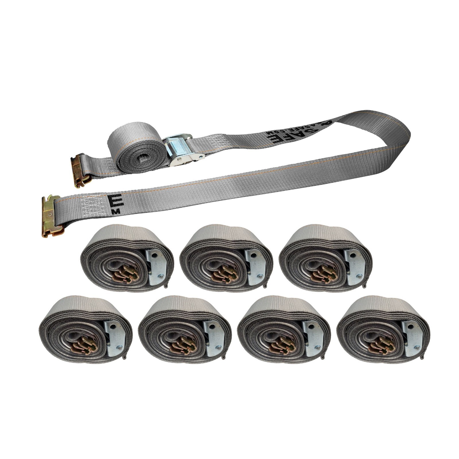8 Pack 2" x 16' E-Track Cam Buckle Strap Truck Trailer Enclosed Cargo Tie Down