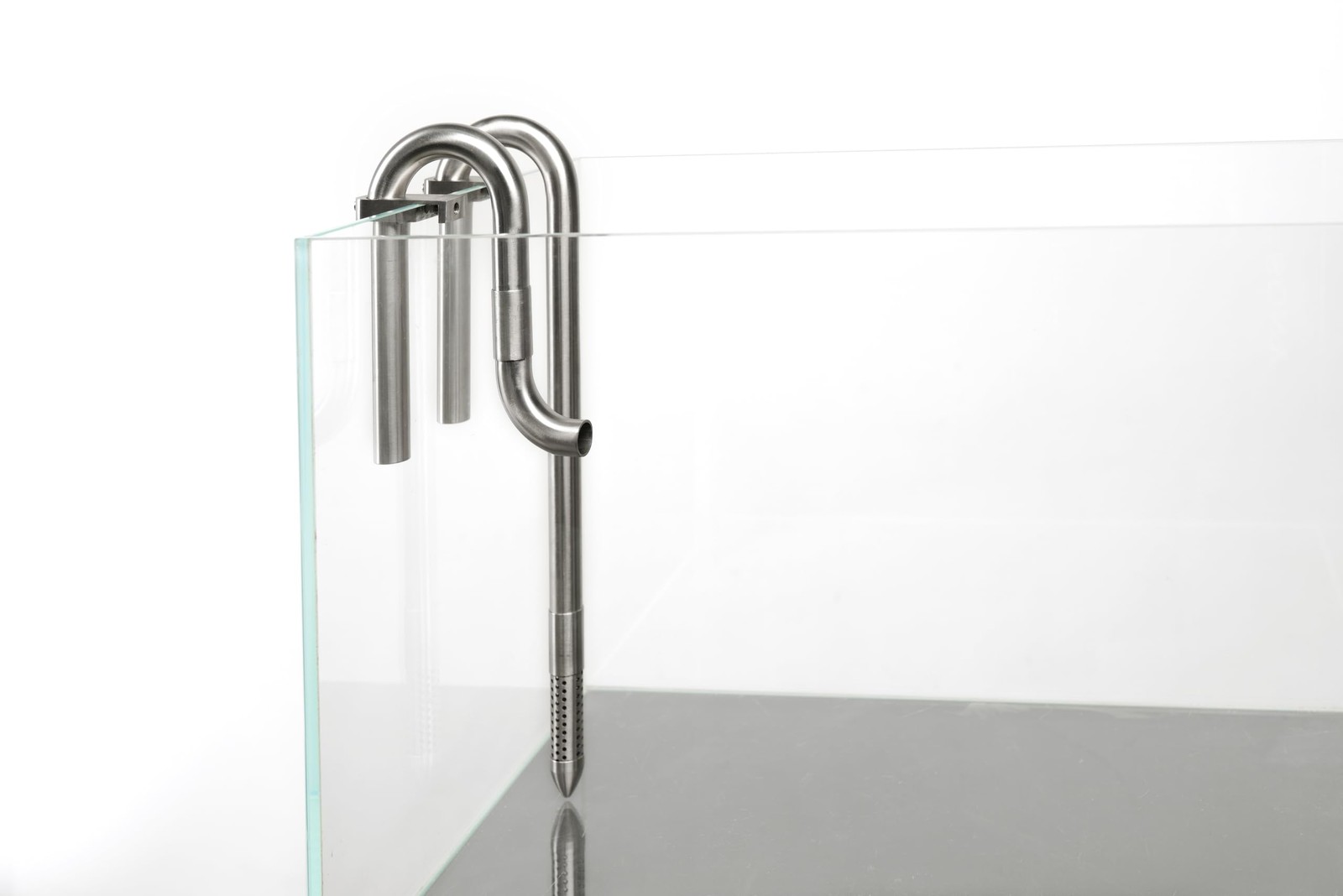 LANDEN 304 Stainless Steel Lily Pipes with Clamps for Rimless Glass Aquarium,...