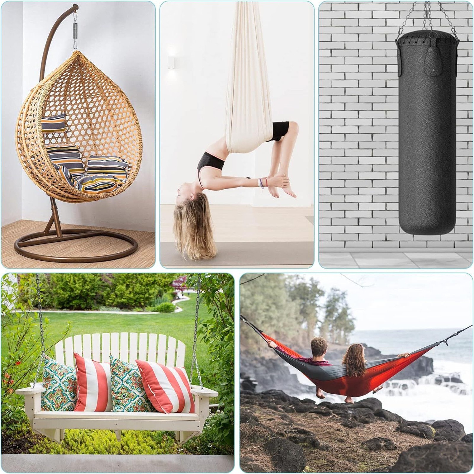 Alloy Spring Hanging Hook Heavy Duty Swing Spring For Hanging Chairs Spring