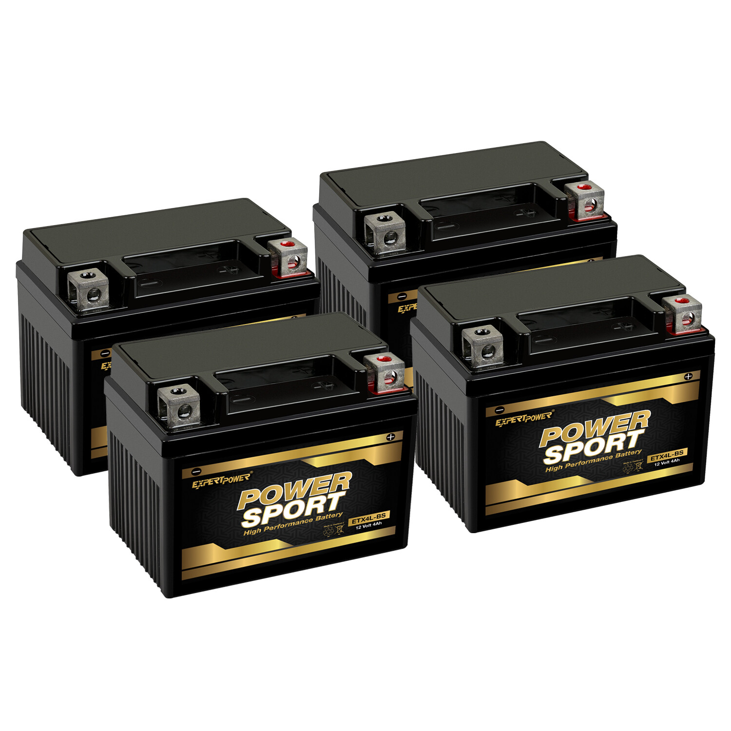 4 Pack - YTX4L-BS SLA Battery for ATV Quad Dirt / Pit Bike 50/70/110/125 CC