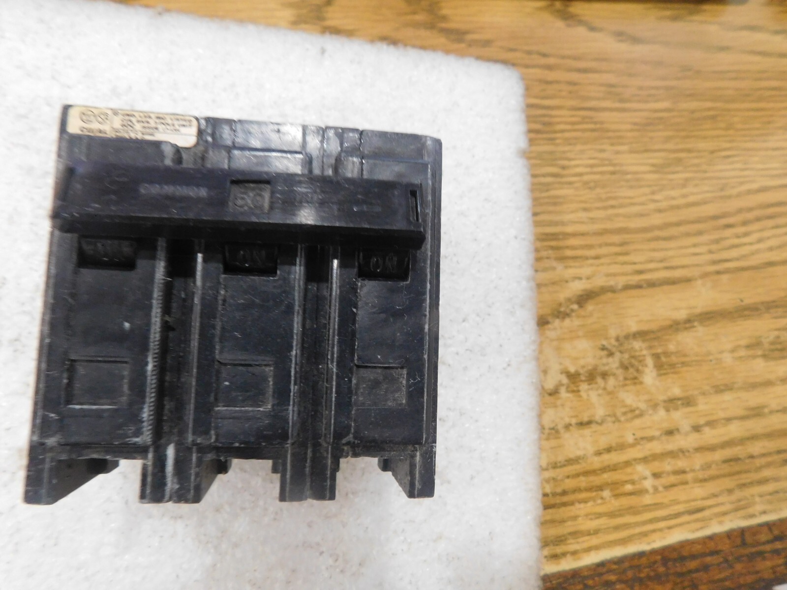 Westinghouse CAT. No. QBHW.  Quicklag B.  50A, 3-Pole Circuit Breaker
