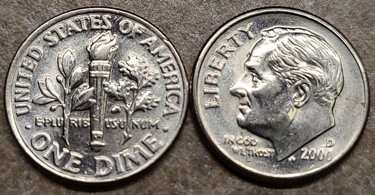 2000 D Roosevelt Dime Clad ** ON HAND **