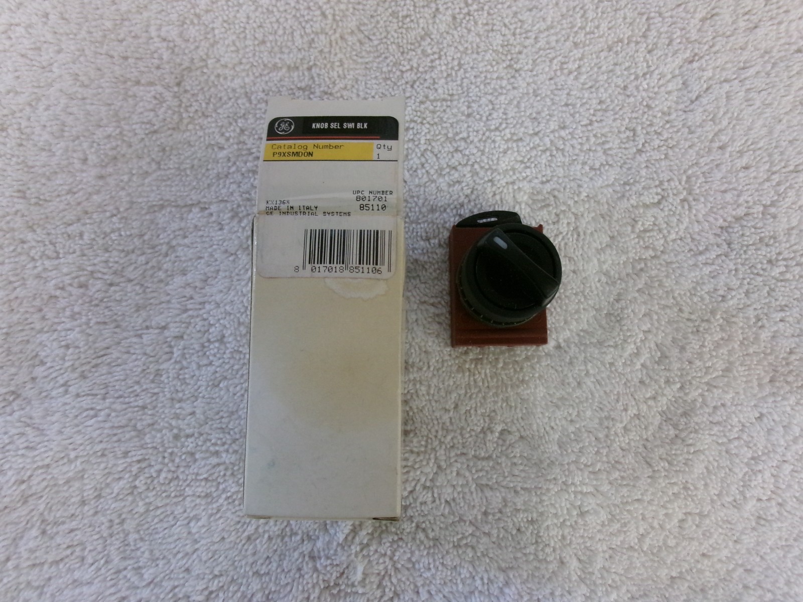 NIB GE Knob Selector Switch Black       P9XSMDON