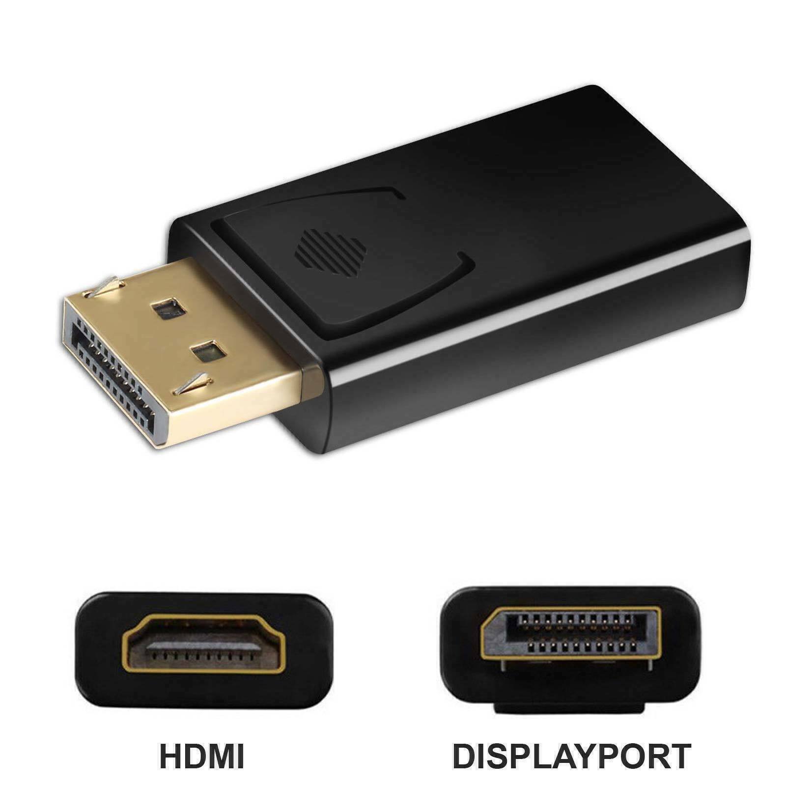 New Display Port to HDMI Male Female Adapter Converter Display Port DP to HDMI +