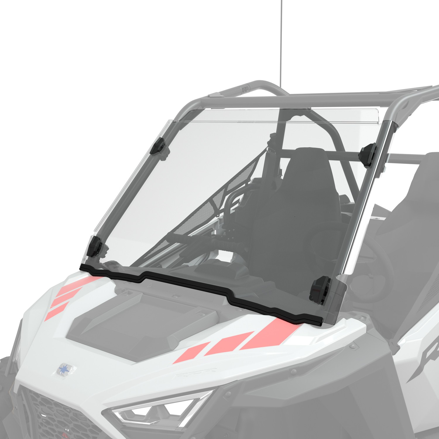Polaris Lock & Ride Full Front Windshield, Polycarbonate, for RZR SxS