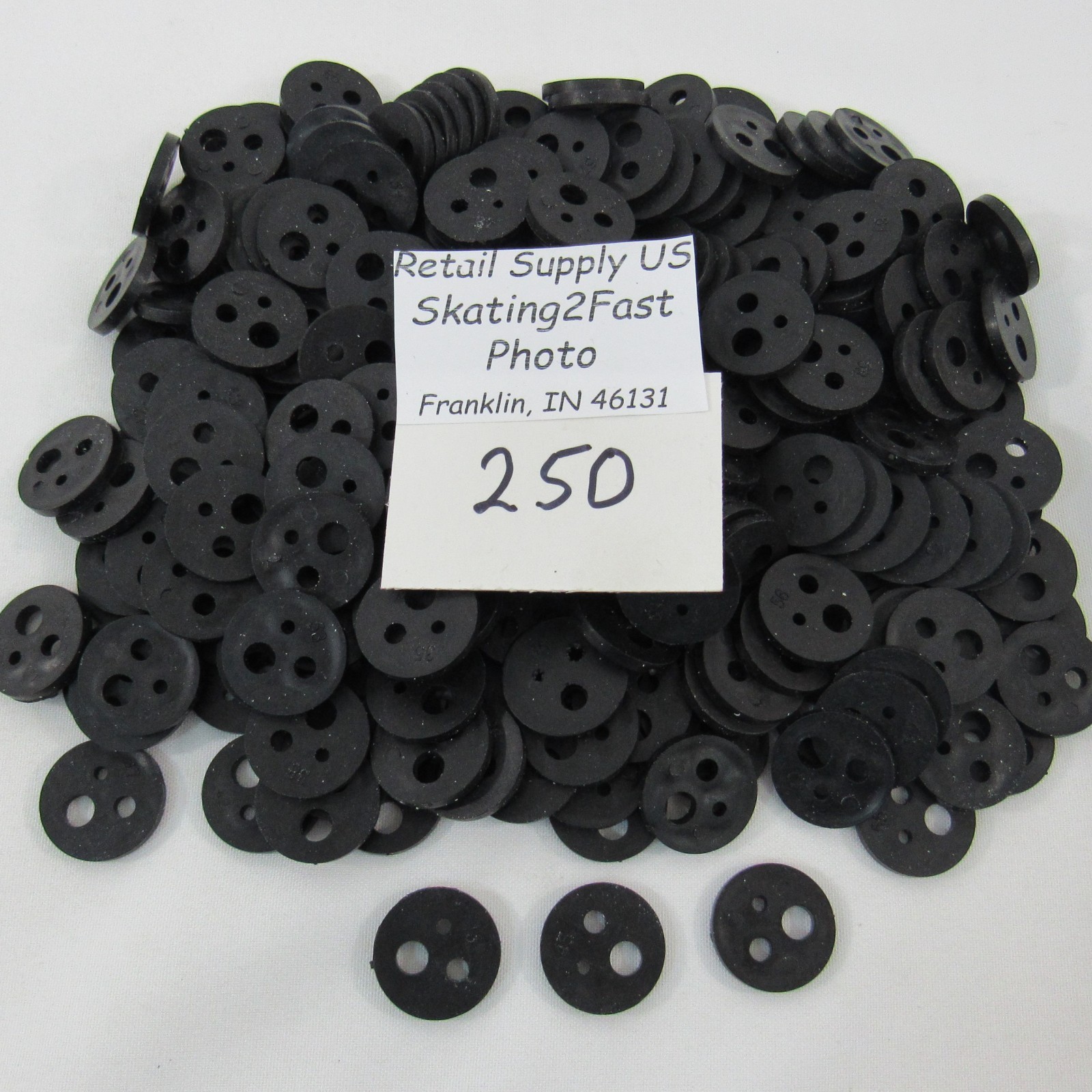 250 Qty. 3-Holed Design Inventory Control Product Stop Peg Hook Shelf Management