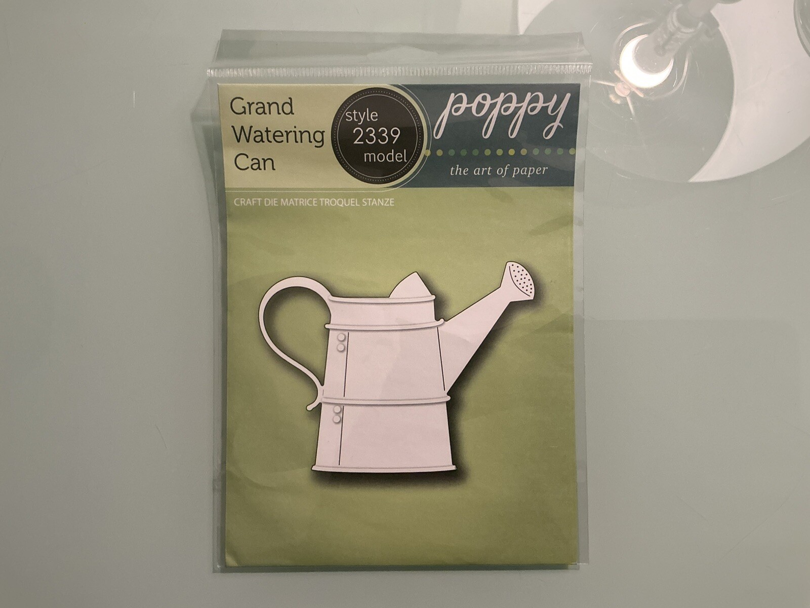 Poppy Stamps “Grand Watering Can” Cutting Die (New)