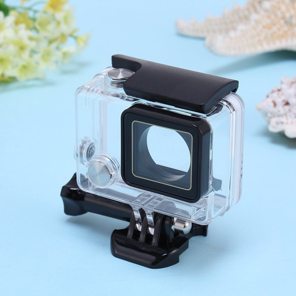 Underwater Waterproof Dive Transparent Stand Housing Case For Gopro Hero 3+4 USA