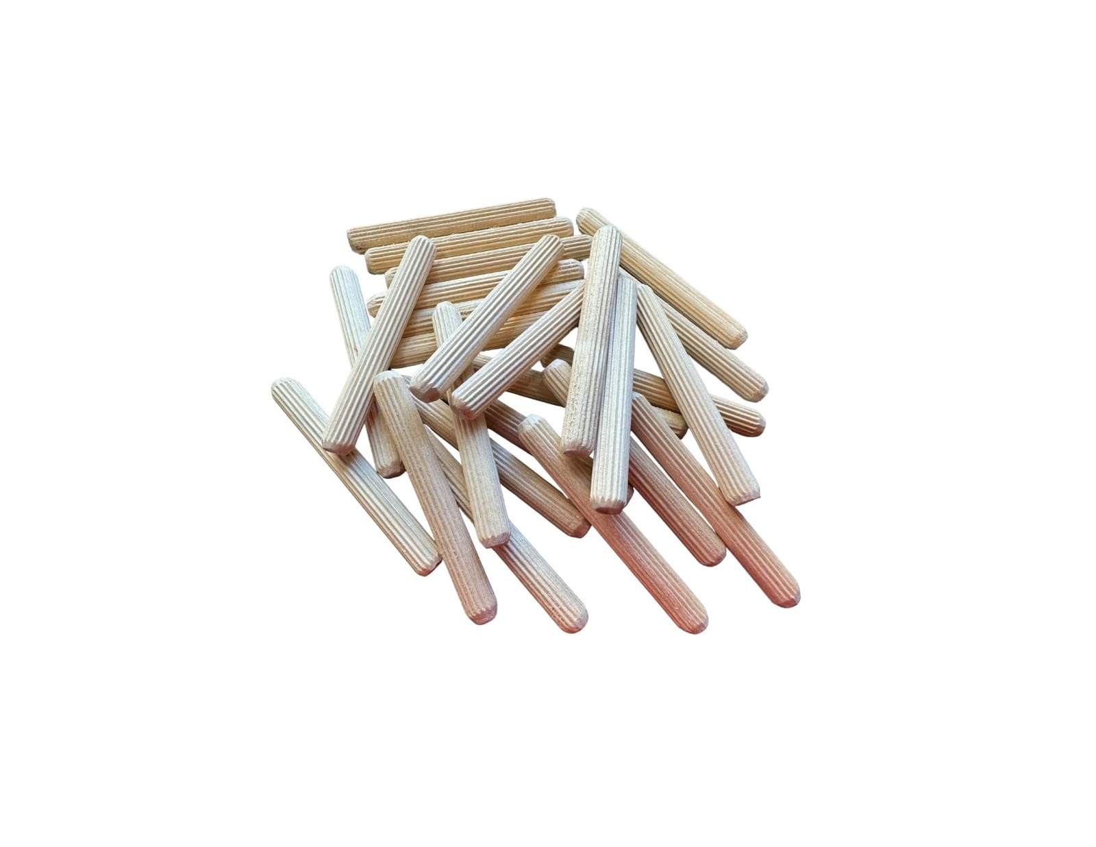 48 PCS Wood Dowel Pins 3 Inch x 3/8 Inch Fluted Furniture Woodworking Repair
