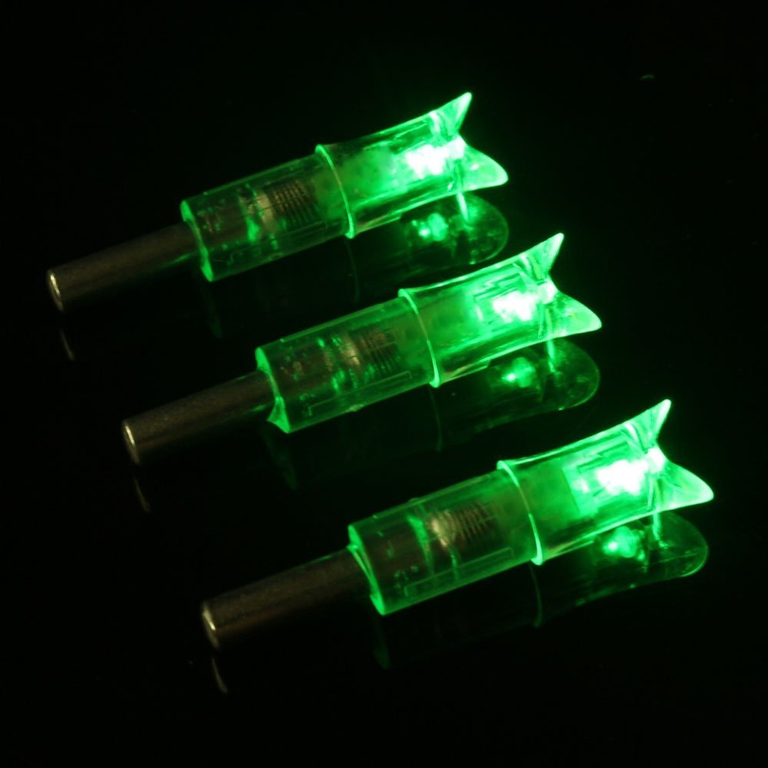 6PCS Lighted Nocks for Crossbow with .300''/7.62mm Inside Diameter,Half Moon ...