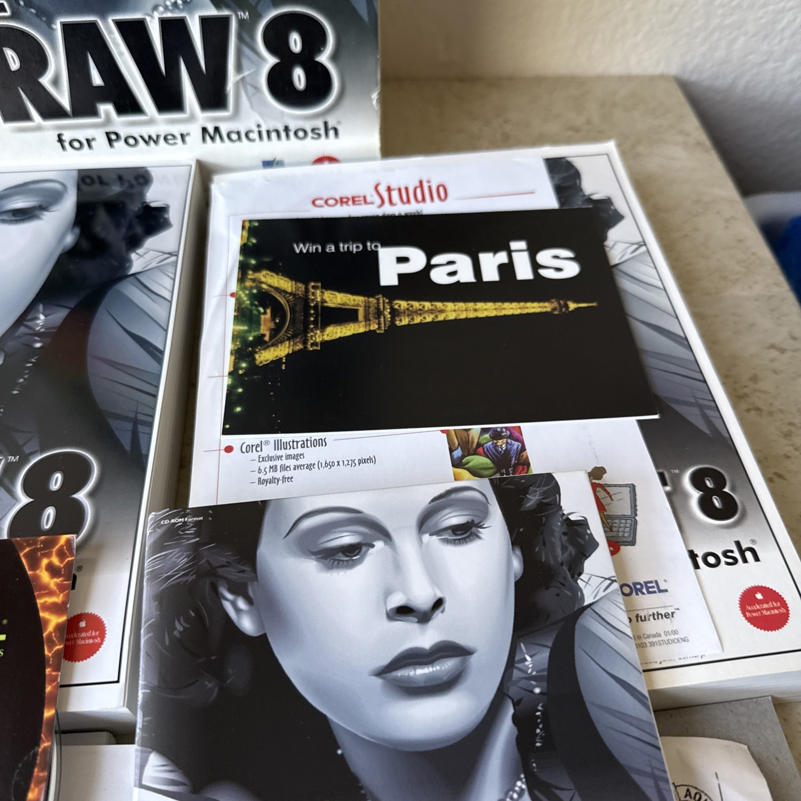 Corel Draw 8 Power Macintosh Software Complete CDs & User Manuals