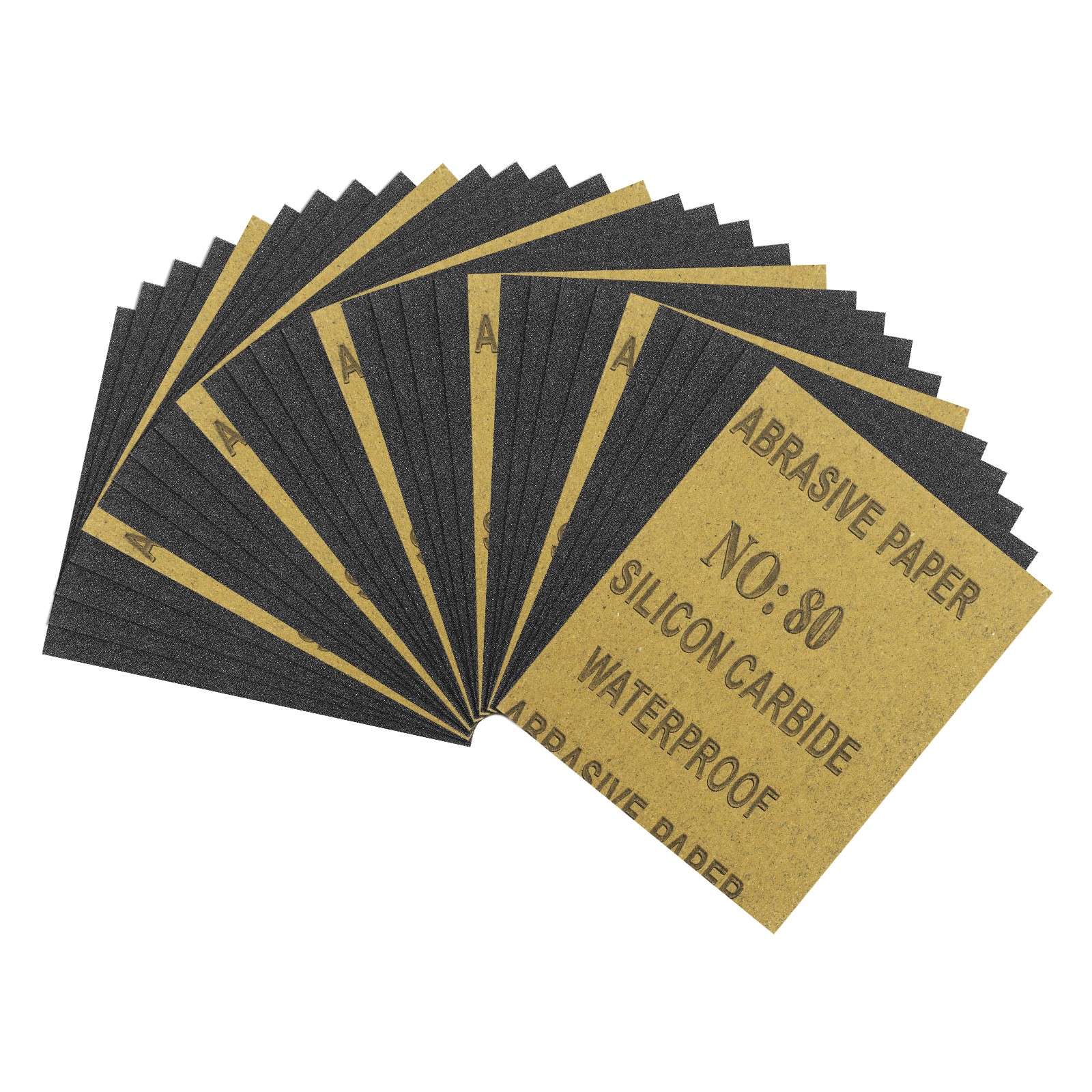 30pcs Sand Papers - [4.5 x 5.5 Inch x 80 Grits] Sandpaper Sheets