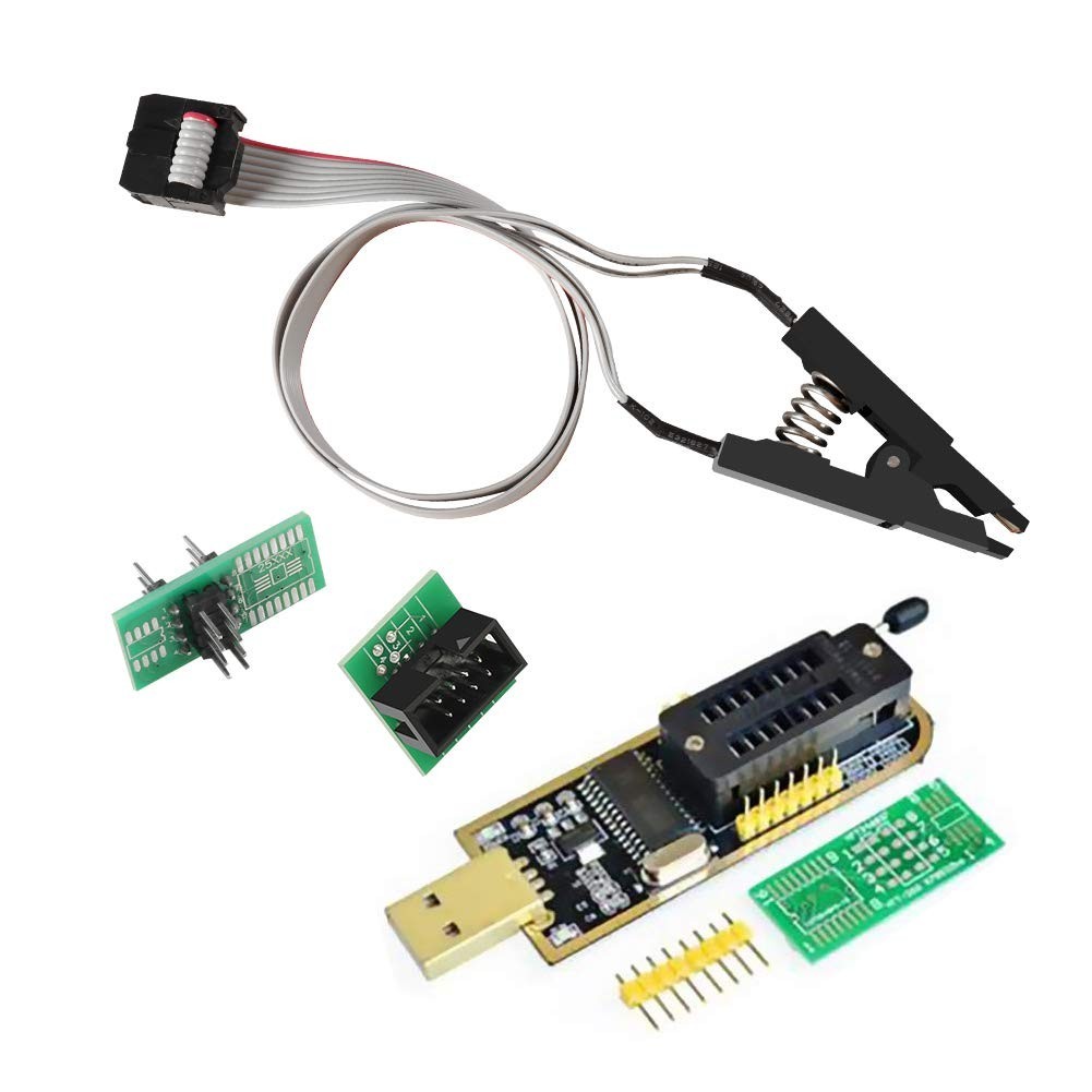 SOIC8 SOP8 Flash Chip IC Test Clip Socket Adapter Programmer for EEPROM BIOS USB
