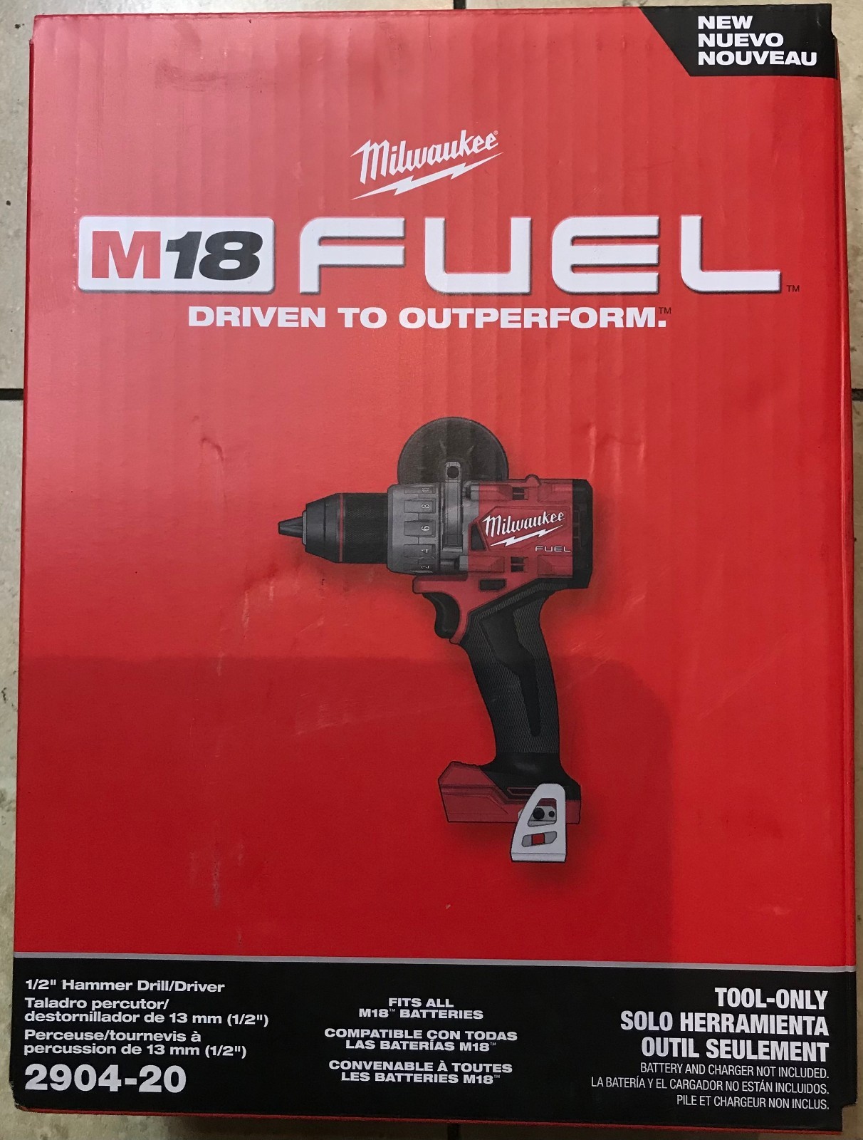 Milwaukee 2904-20 12V 1/2" Hammer Drill/ Driver (Bare Tool) Factory Sealed Box