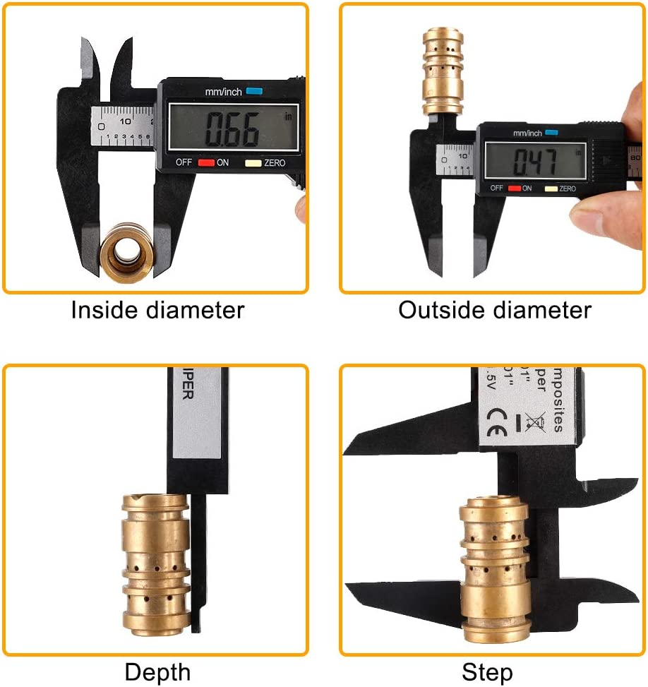 Calibre Digital Acero Inoxidable Calibrador Pie De Rey Con Pantalla LCD Yestuche