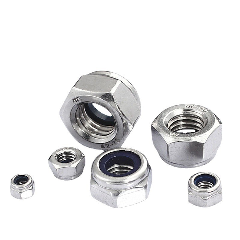 M2-M5 Hex Hexagon Nylon Insert Lock Nut Self–locking Nylock Locknut