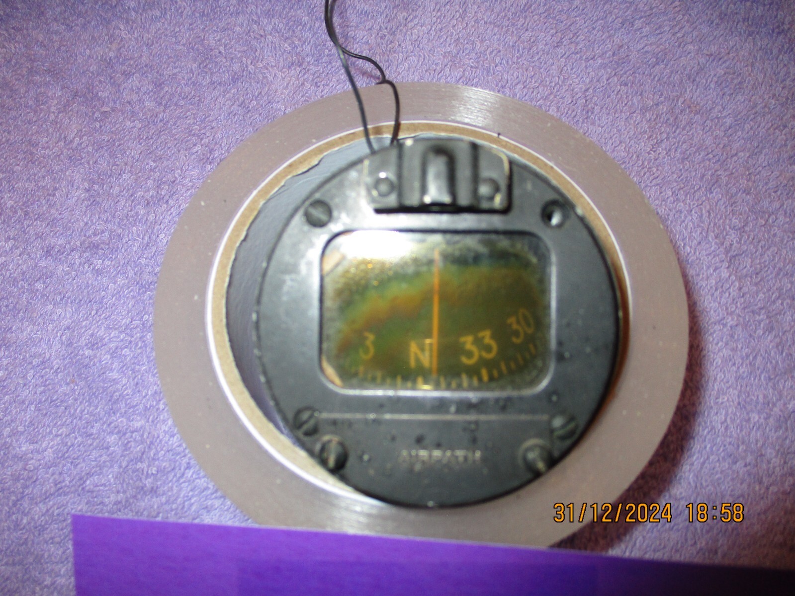 AIRPATH CESSNA MAGNETIC COMPASS C660501-0101 UNTESTED FREE SHIPPING