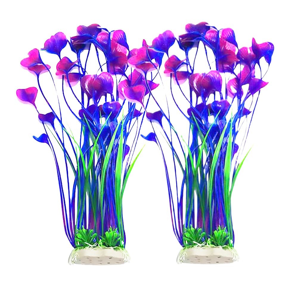 Artificial Plants Decoration Ornament for Fish Tank Aquarium Plastic Plants T...