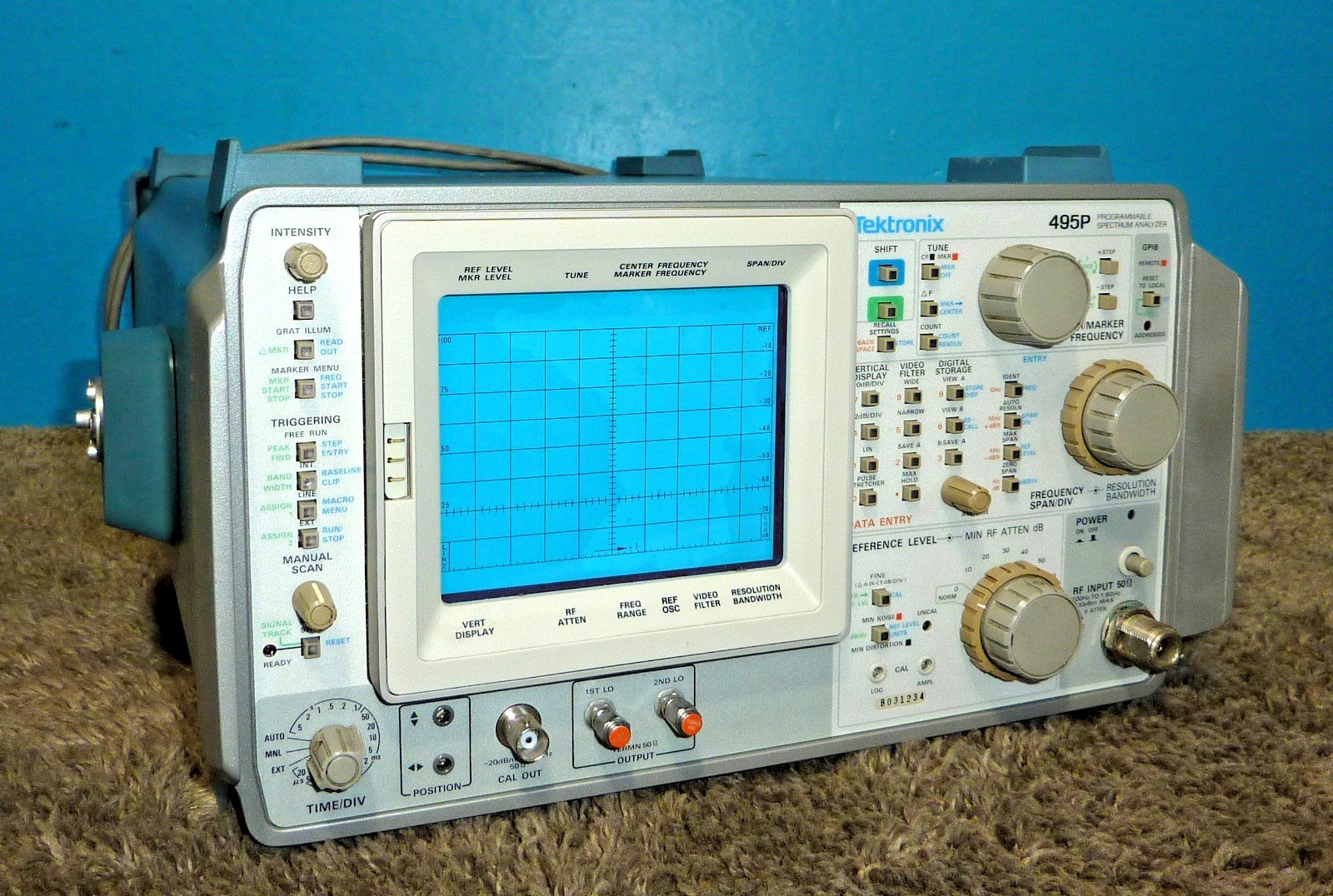 Tektronix 495P Programmable Spectrum Analyzer Good Condition & Working