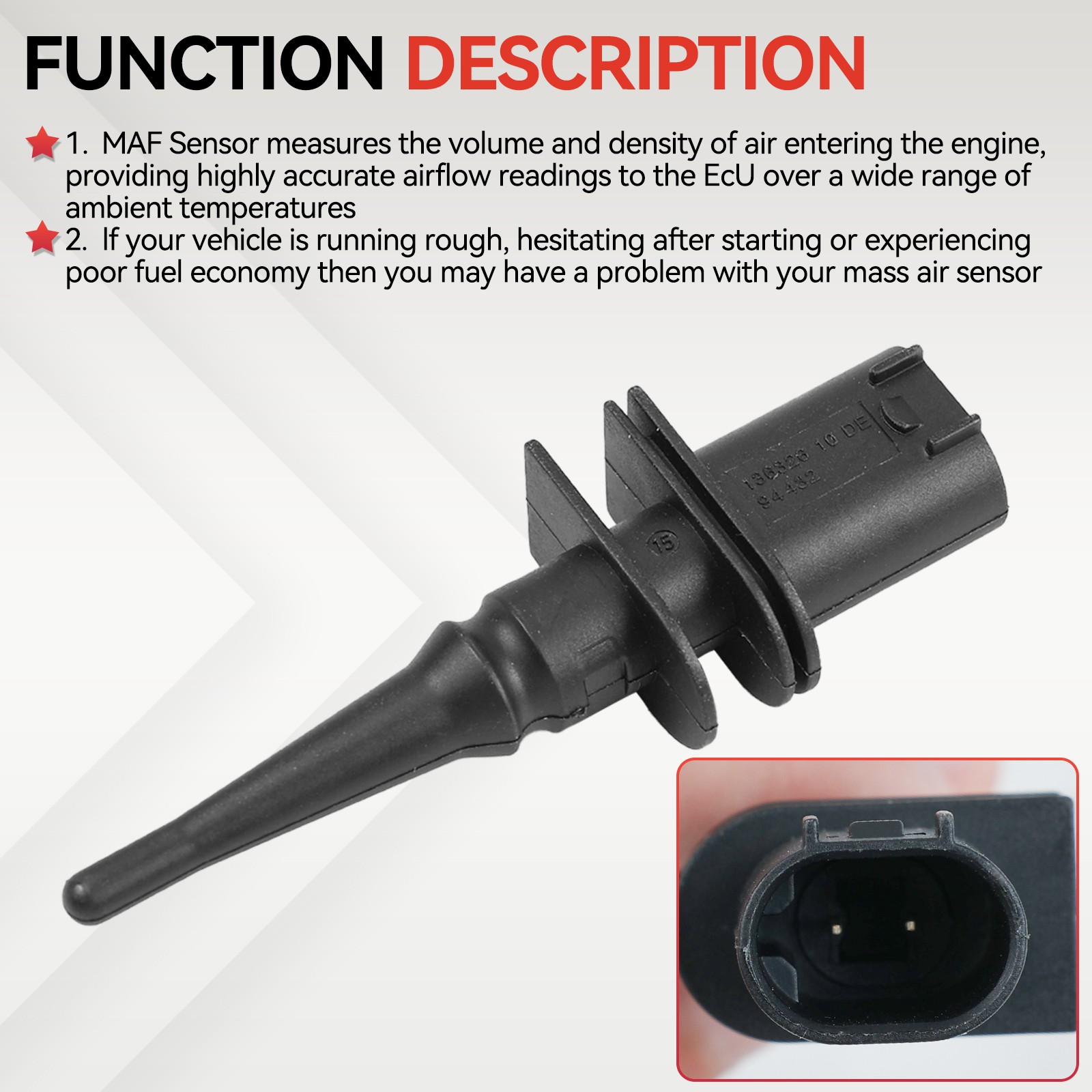 Outside Air Ambient Temperature Temp Sensor_For BMW E46 E39 E38 E90 X3 X5 X6 Z4