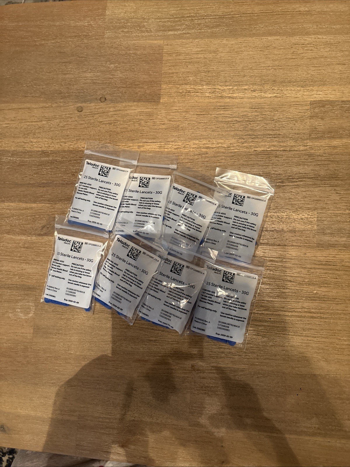 Lot 8 Sterile Lancets 30G