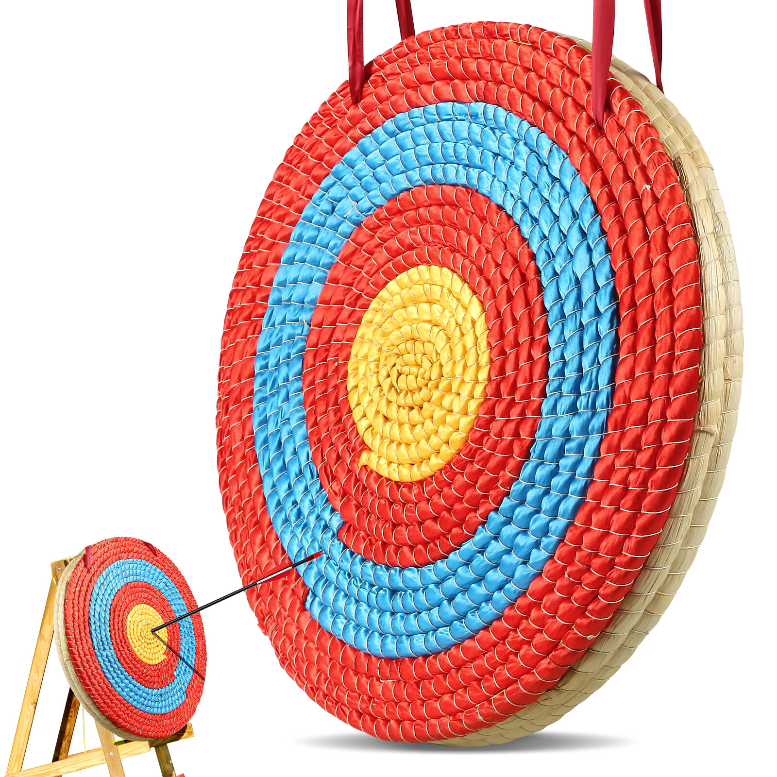 Uimoso 20" Archery Target Outdoor Arrow Target Solid Straw Target Shooting Bow