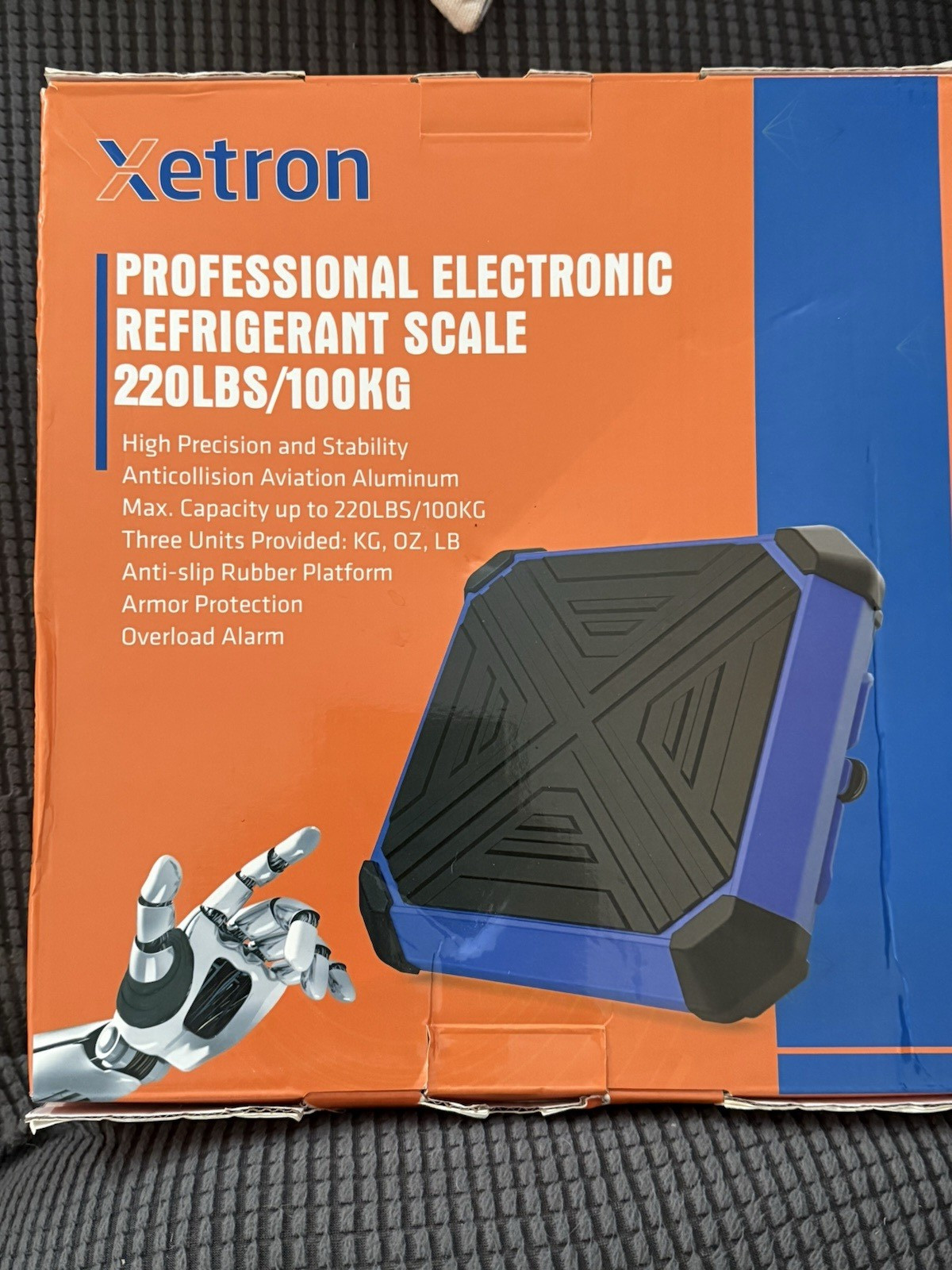Xetron HVAC Refrigerant Scale 100kg Charging Weight, Anti-collision Electronic R