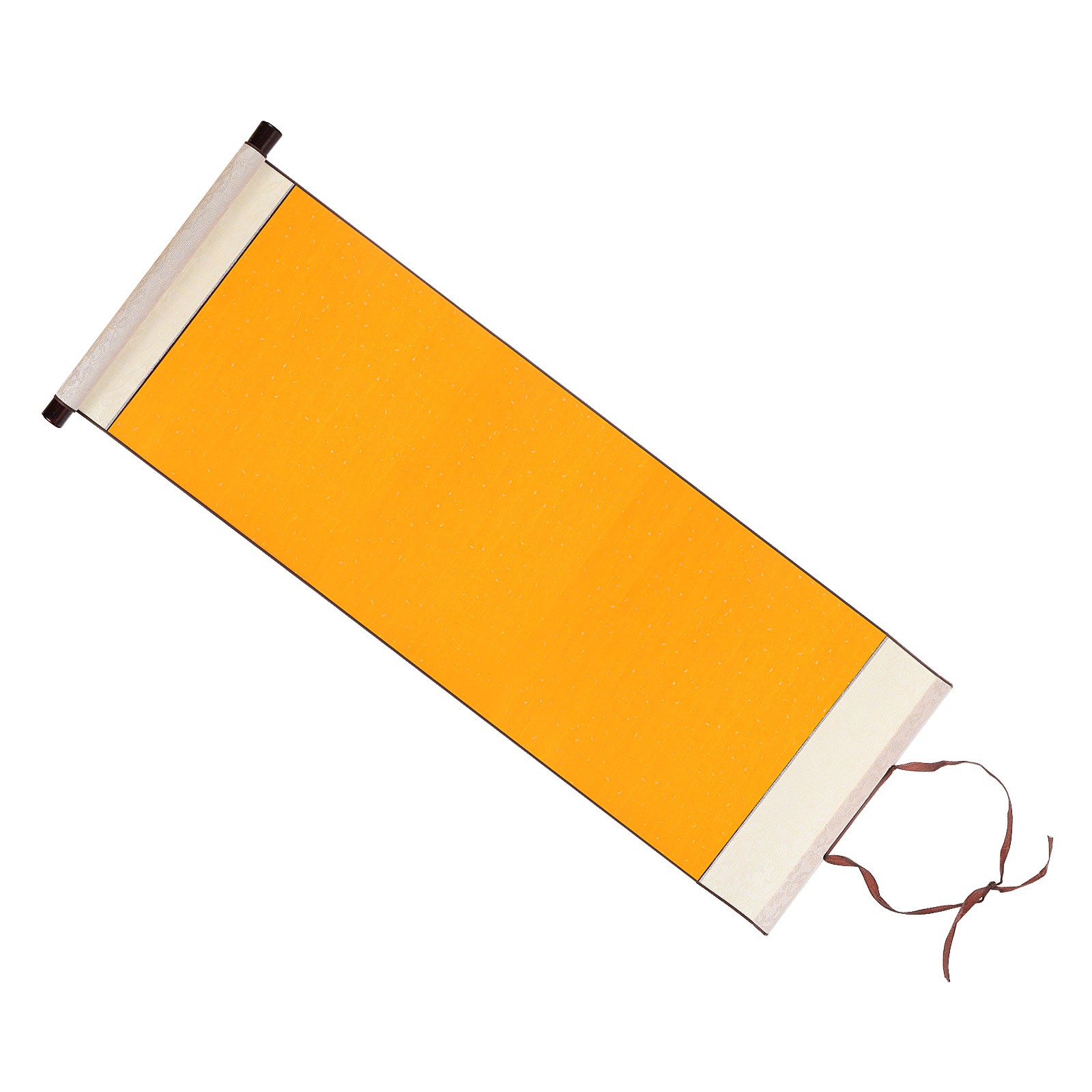 31x12 Inch Xuan Paper Scroll, Half Raw Ripe Blank Xuan Paper, Yellow
