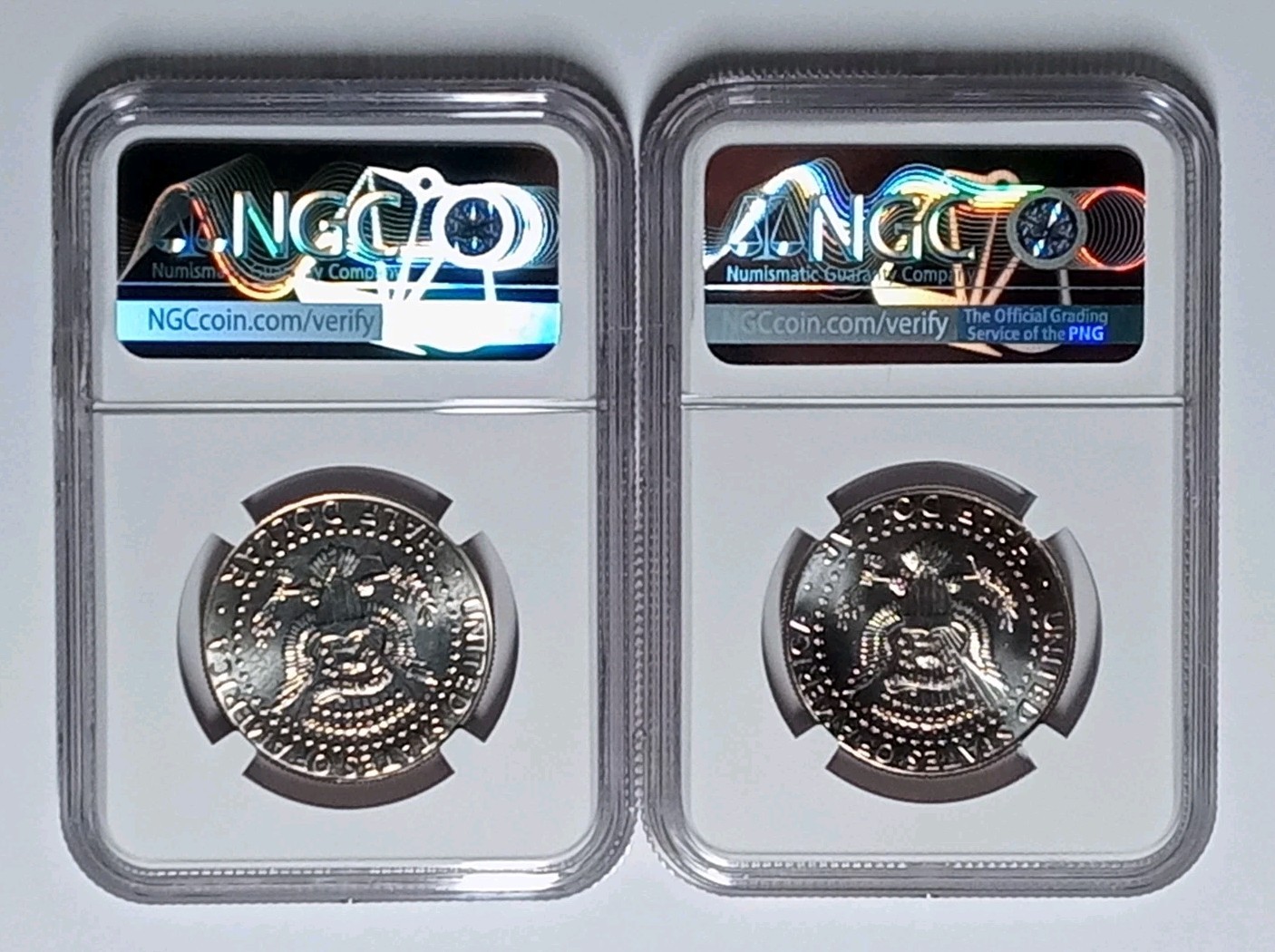 2025 P & D John F Kennedy NGC MS66 2 Coin Set Signature Portrait Label