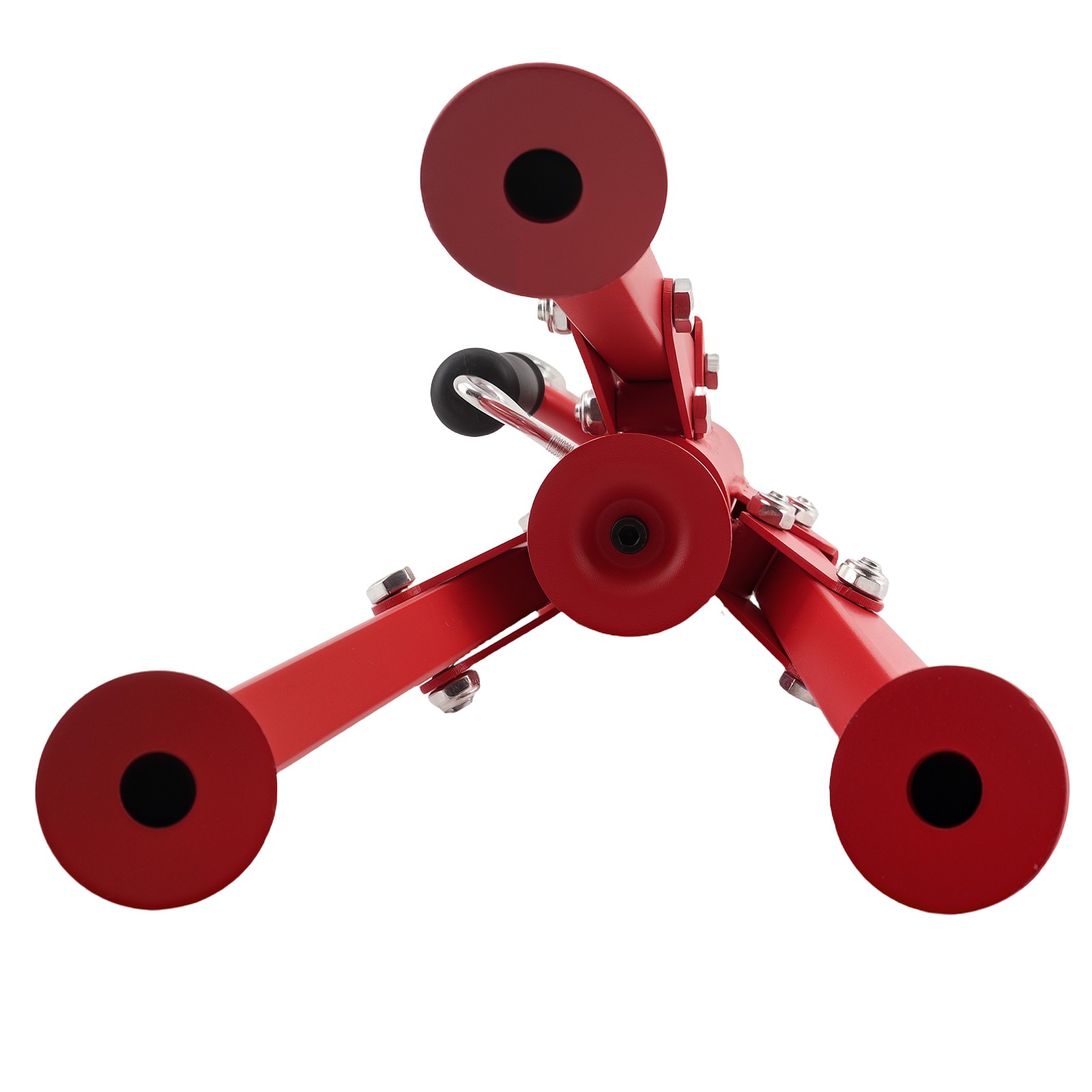 Adjustable Roller Stand Jack 2500lbs Load 27.6-52in Height Detachable Base
