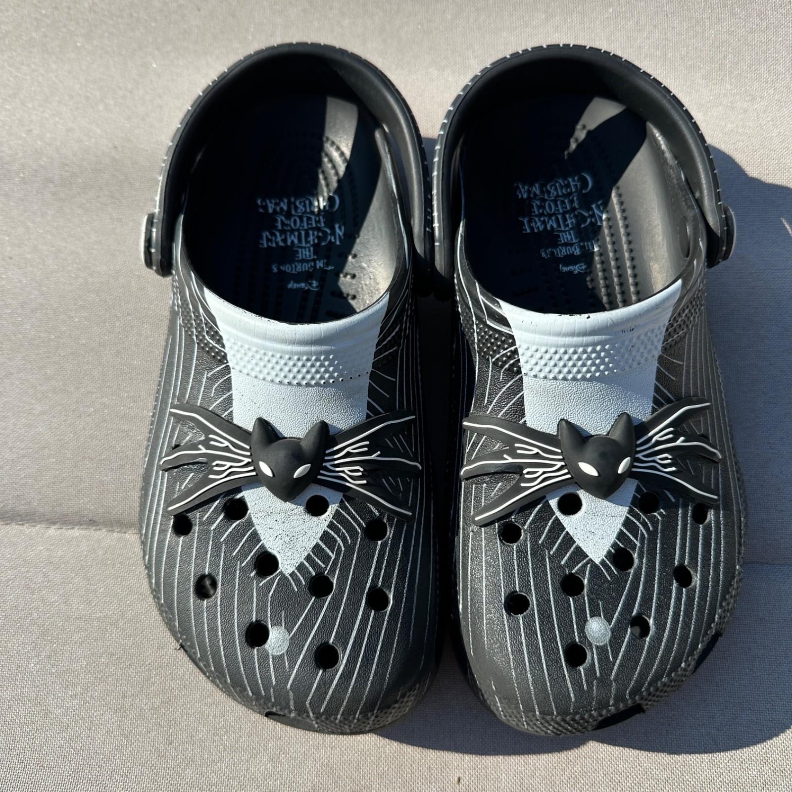 Crocs Nightmare Before Christmas Classic Clogs Mens 6 Womens 8 Jack Skellington