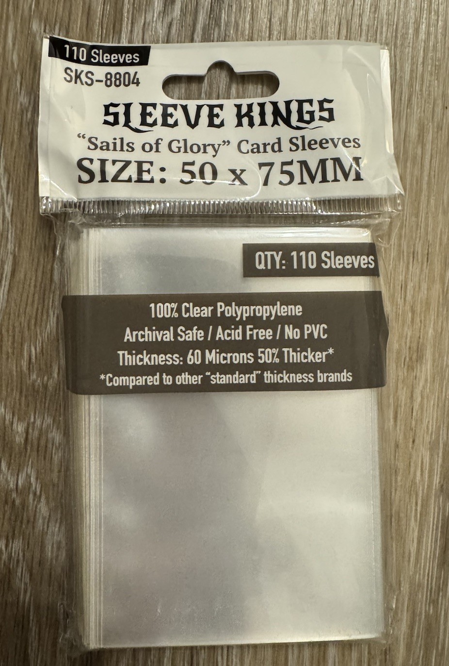 MDG8804 Sleeve Kings: 'Sails of Glory' Card Sleeves 50mm x 75mm (110)