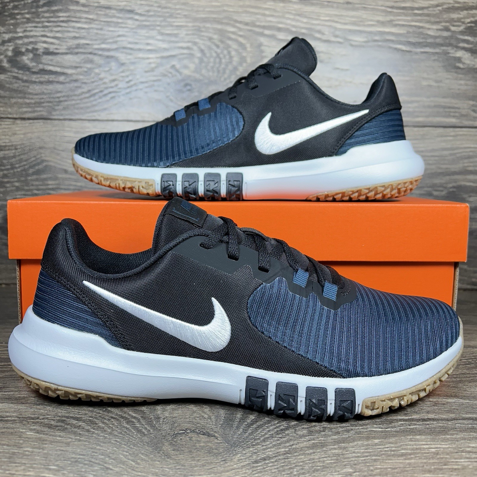 Nike Men's Flex Control TR 4 Blue Athletic Workout Training Gym Shoes Sneakers