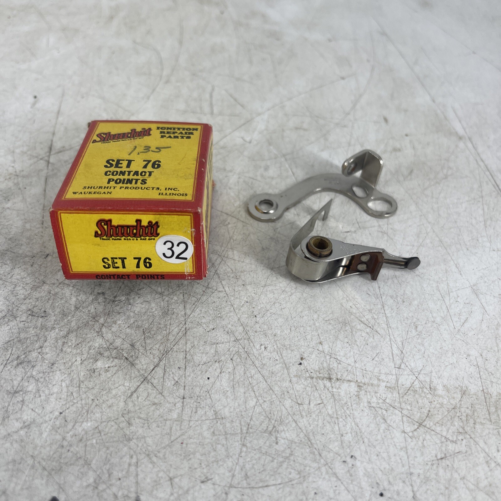 NEW OLD STOCK Vintage Auto Shurhit 76 Contact Points