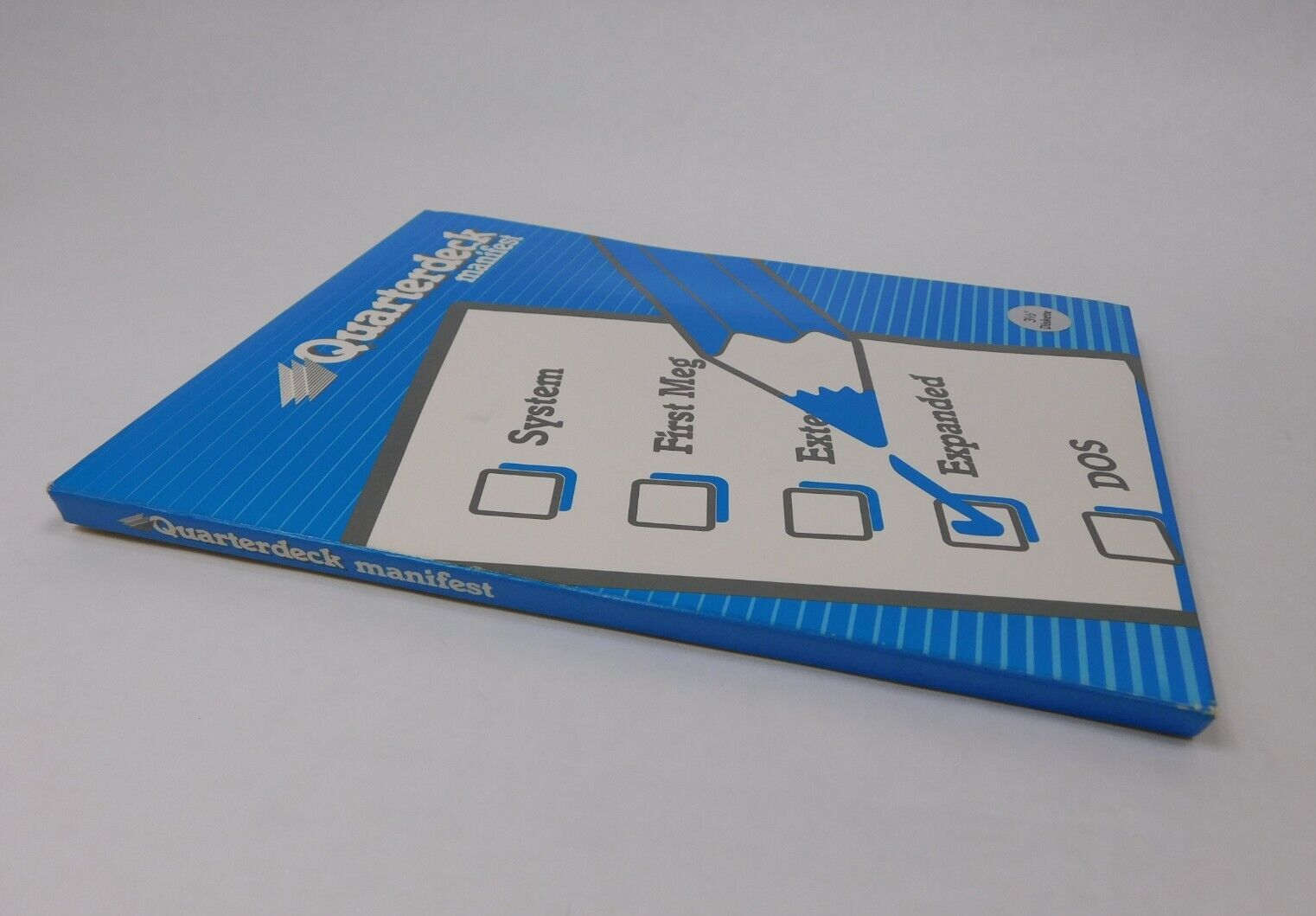 1990 Quarterdeck Manifest Version 1.0 3.5" Floppy Disk Software