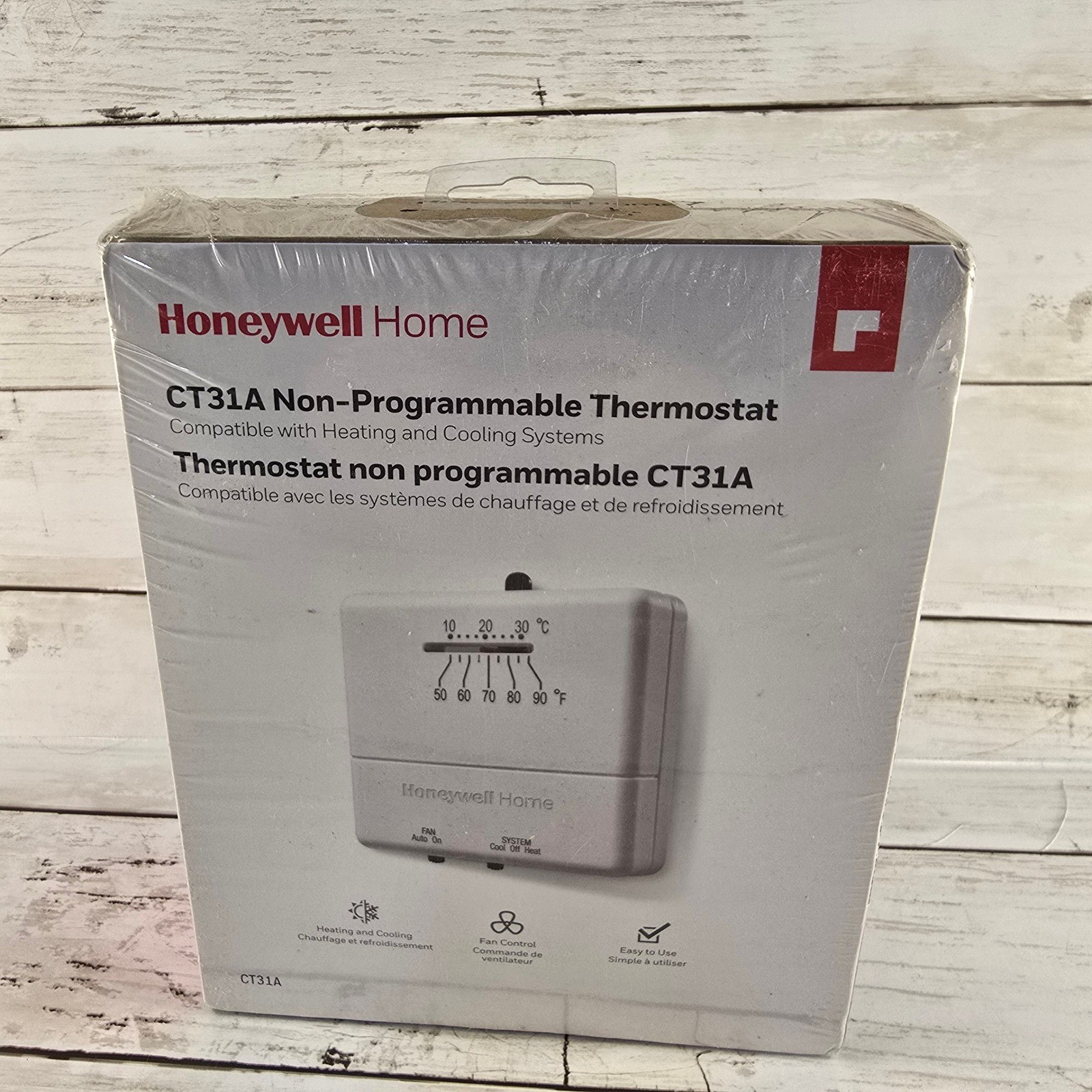 Honeywell Home CT31A Non-Programmable Thermostat Heating Cooling CT31A1003 New