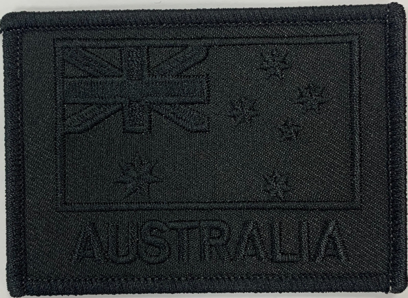 Black Subdued Australia Flag Patch, with hook & loop back NEW ! FREE POSTAGE ✅