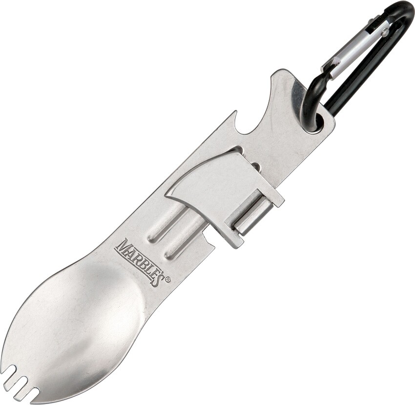 Marbles Campers Best Multi-Tools w/Spork Can Opener And Bottle w/Carabiner Clip