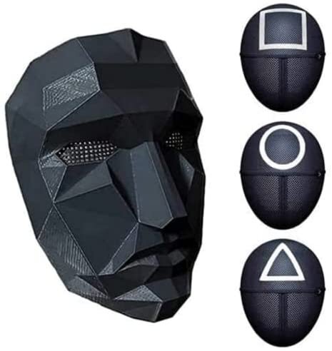 Game Mask Costume - Guard Mask Square, Triangle, Circle, Boss