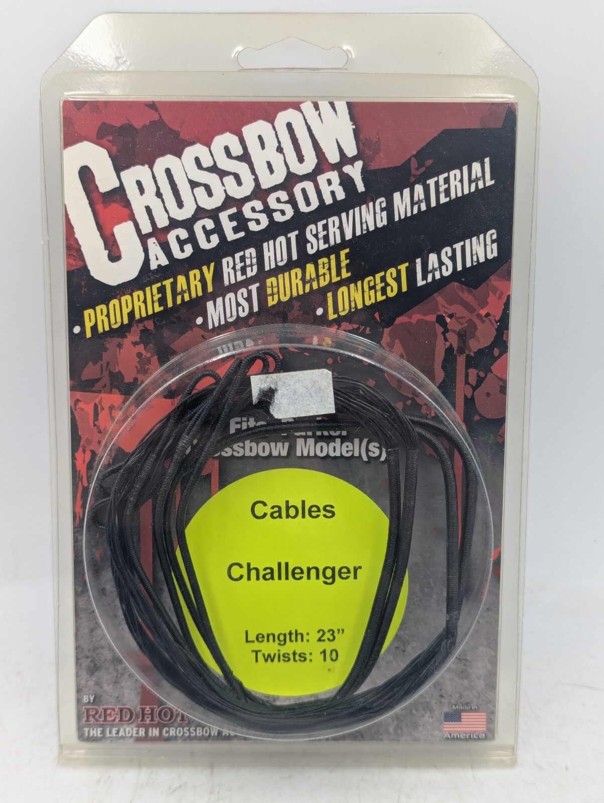 Parker Red Hot Crossbow Cables Challenger 38-4525, 23" Length, 10 Twist, New
